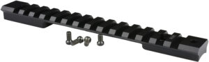 Warne 7676M Mountain Tech Tactical Rail Black Anodized Aluminum Winchester Model 70/Marlin XL-7 Long Action, 0 MOA