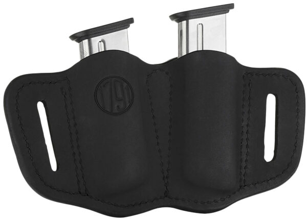 1791 Gunleather MAG21SBLA Double Mag Holster - Stealth Black