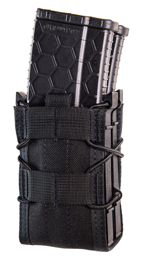 High Speed Gear 112R00BK TACO X2R Mag Pouch Double Black Nylon MOLLE Compatible w/ Rifle