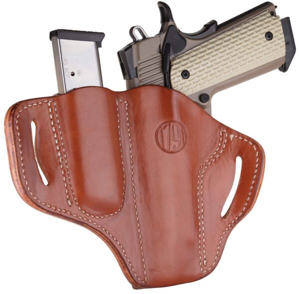 1791 Gunleather OWB 1911 Classic Brown Leather Holster
