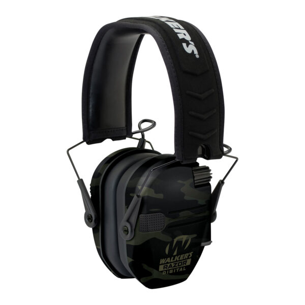 Walker's GWPDRSEMMCCG Razor PRO Digital Electronic Muff 23 dB Over the Head Multi-Cam/Black Polymer