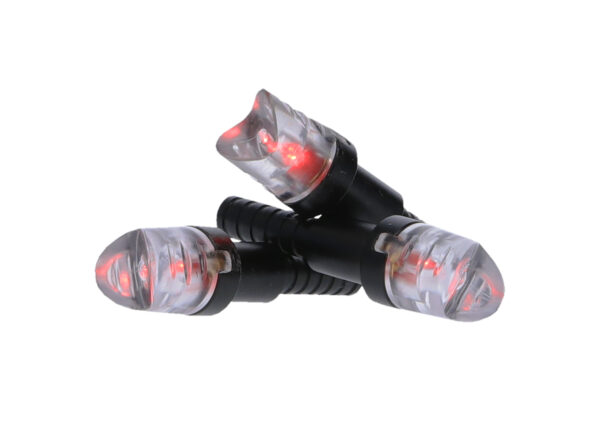 NAP Thunderglo Illuminated Nocks - 6 Pack Red