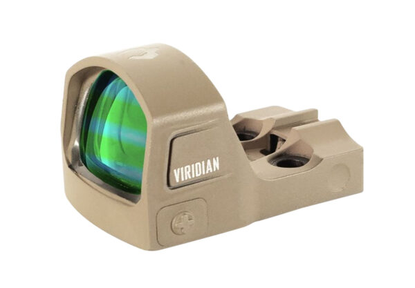 Viridian 9810143 RFX15  Flat Dark Earth 1 x 17 mm x 24 mm 3 MOA Green Dot Shield/Picatinny