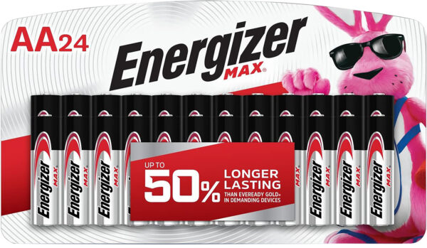 Energizer AA Max Silver Alkaline Batteries - 24 Pack