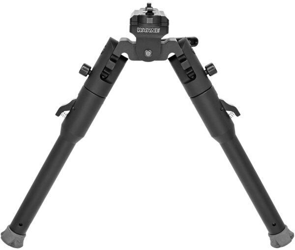 Warne 7914M Skyline Lite Folding Bipod - Black Aluminum/Steel