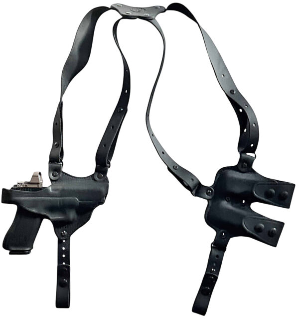 1791 Gunleather NSS2.4SBLHR  Optic Ready Shoulder Horizontal Black Fits Sig P320 Right Hand