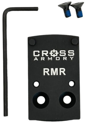 Cross Armory CRRMADAPTER for RMR Optics - Black Oxide Aluminum