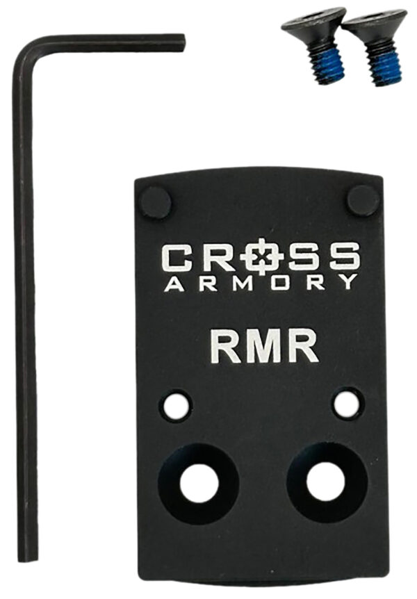 Cross Armory CRRMADAPTER for RMR Optics - Black Oxide Aluminum