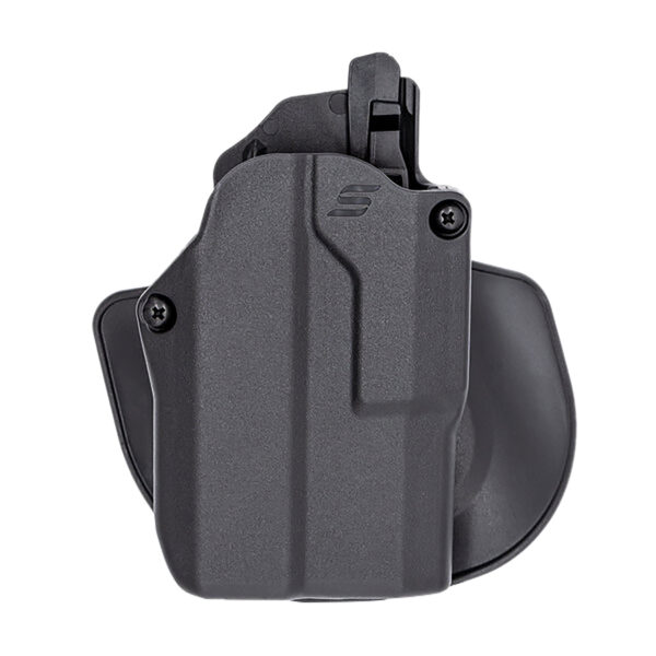 Safariland SOLIS1565A0C3412 Solis ALS  OWB Black Belt Slide/Paddle Mount Left Hand