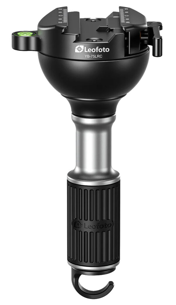 Leofoto YB-75LRC Tripod Head - Black Aluminum