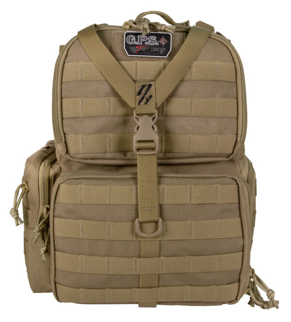 GPS Tactical Range Backpack - 3 Handgun Capacity, Tan