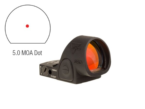 Trijicon SRO 5 MOA Red Dot Sight - Adjustable LED