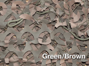 CU MILITRY NET W/MESH 5'X22' GRN/BR