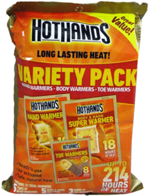 HOT HANDS VARIETY PACK 5HH,5SW,3TT