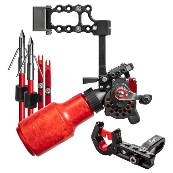 Cajun Bowfishing Winch Pro Kit RH Red - Premium Fishing Reel