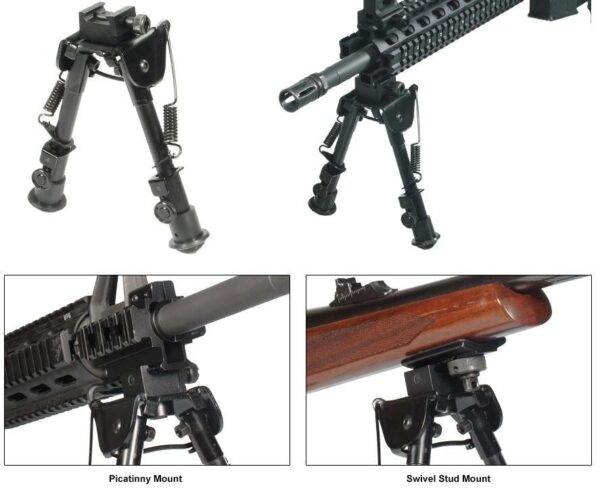 Leapers Tactical Op Bipod - Adjustable Height 6-8"