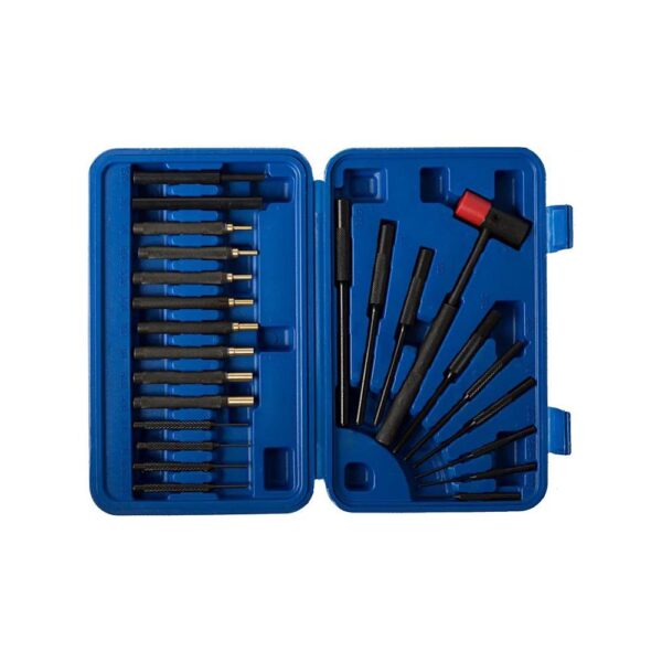 Dac Tech Gunmaster Brass & Steel Drive Pin and Roll Punch Set - 24 pc