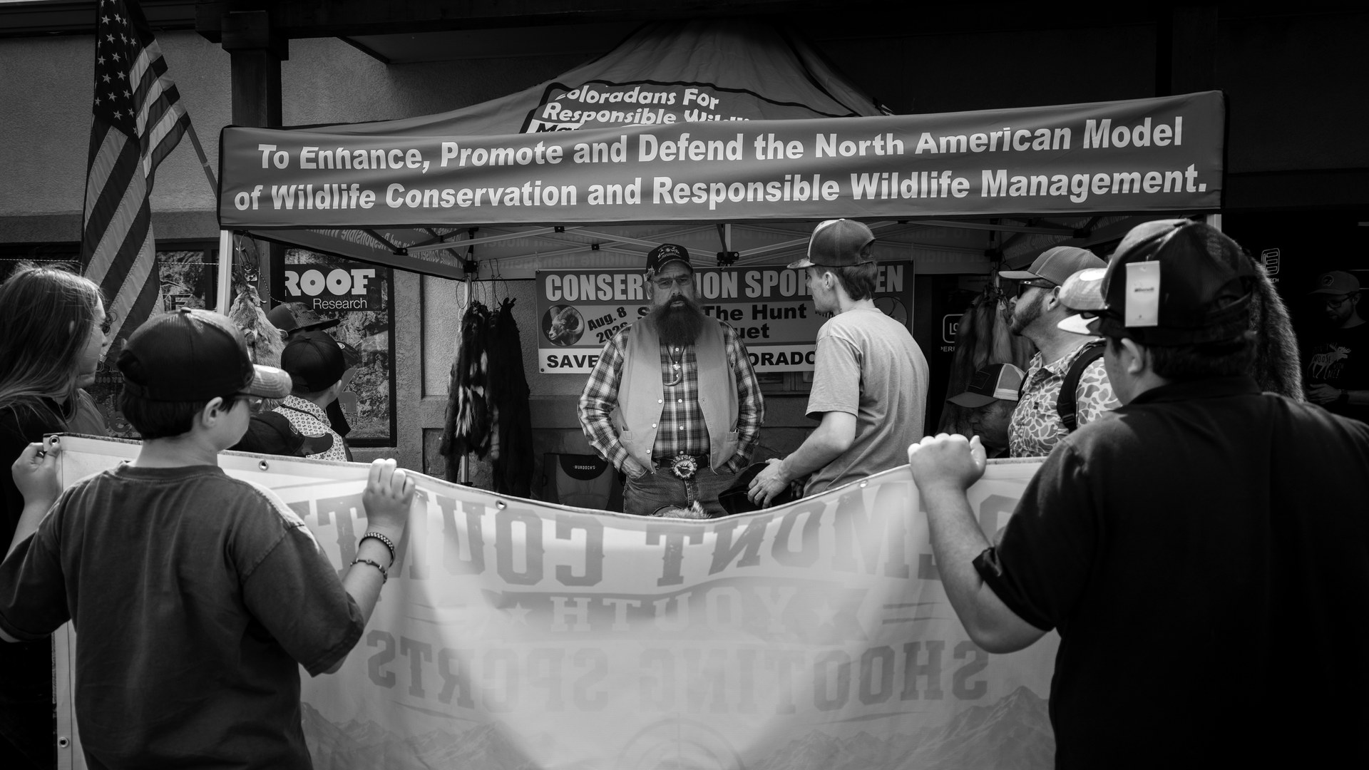 Dan Gates of CRWM at Defiance Days, Salida Gunshop